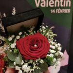 Composition florale st valentin fleuriste l'ile aux fleurs roncq marquette-lez-lille avelin