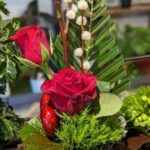 Composition florale st valentin fleuriste l'ile aux fleurs roncq marquette-lez-lille avelin